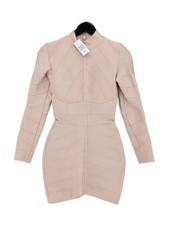 House Of CB London Bodycon Mini Dress XS in Cream