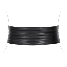 Fits Waist Sizes 26-30 in leather part 14.2 in Width:2.95in Elegent Black