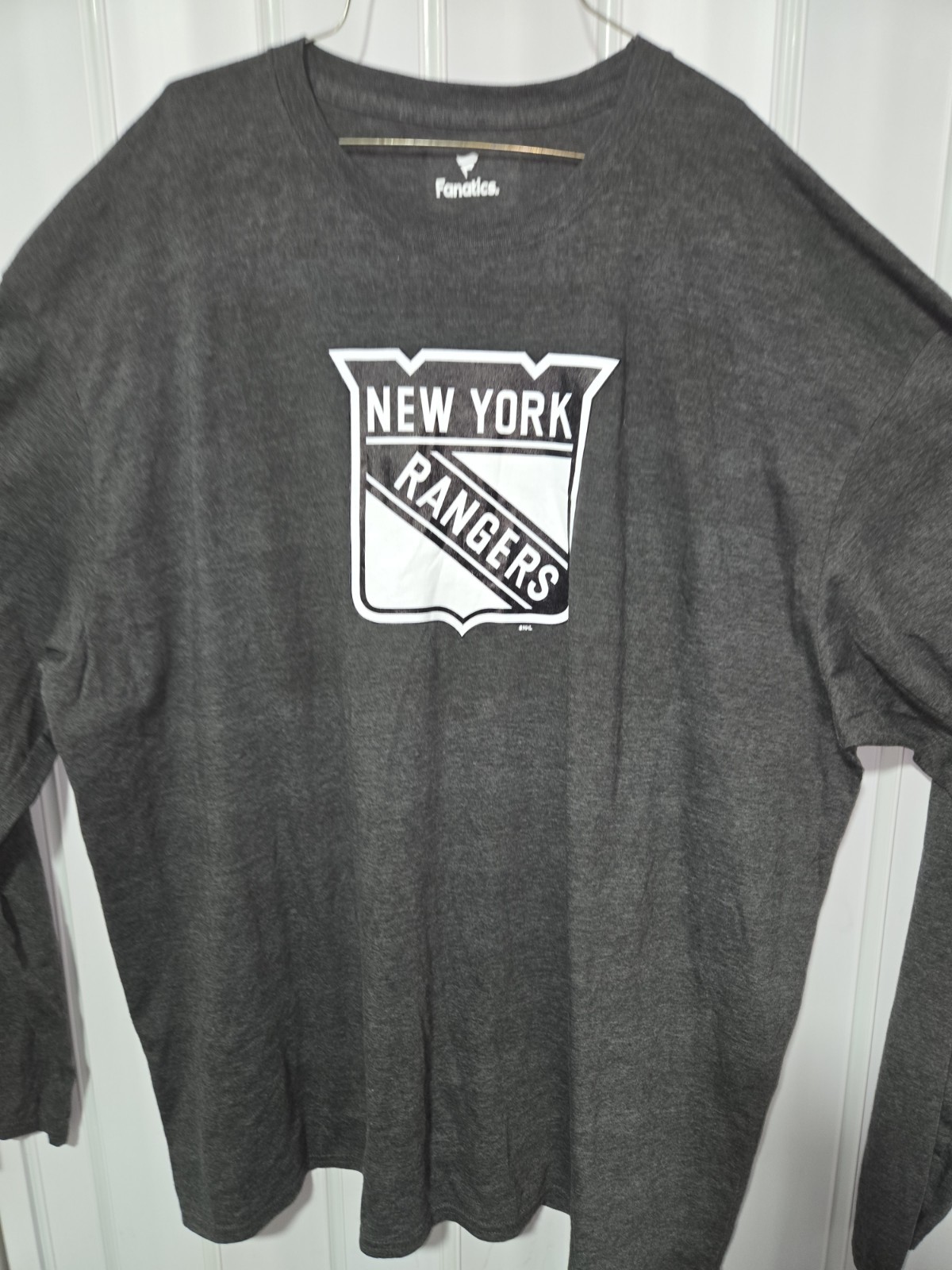 Fanatics NHL New York Rangers #16 Trocheck Mens Long Sleeve Shirt Size 3xl  Gray
