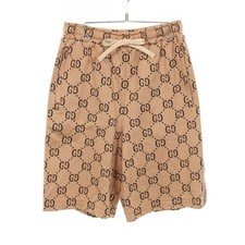GUCCI Jumbo GG Half Pants cotton Brown Green ...