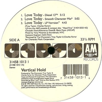 Vertical Hold - Love Today (12'')