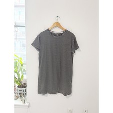 Everlane Black & White Stripe T Shirt Dress Size Large