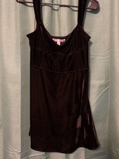 Urban Outfitters Velvet Corset Mini Dress Size 8 Black