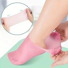 2 Pack Silicone Gel Socks Moisturizing Dry Cracked Feet Repair Foot Care