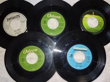 5 x Single OHNE Cover: The Beatles, John Lenn...