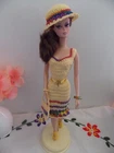 Handmade Crochet OOAK outfit dress and accesories for Silkstone, Barbie, Vintage