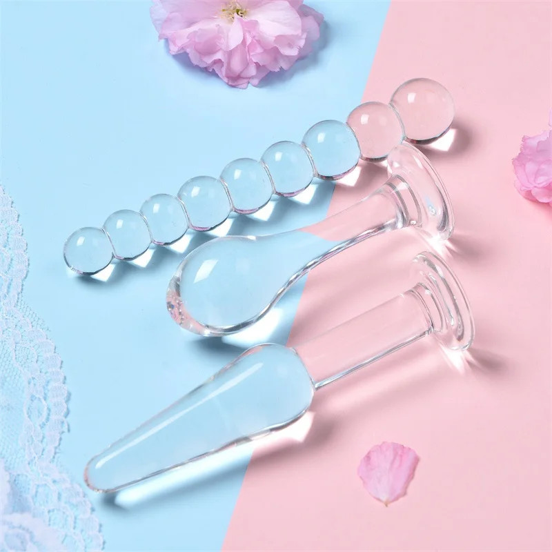 Crystal-Clear-Glas-Dildo-G-spot-Stimulation-Weibliche-Masturbation-Sex-Spielzeug