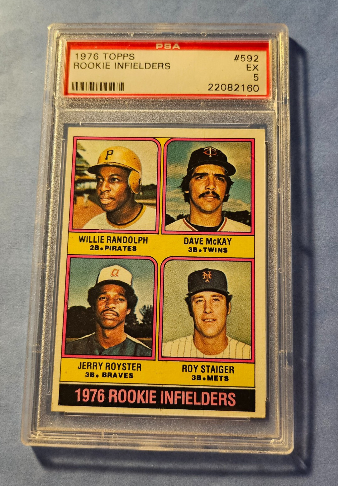 1976 Topps #592 Willie Randolph Pirates PSA 5 EX AUCT#13252
