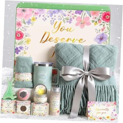 Self Care Gifts for Women Get Well Soon Gift Baskets,Christmas Sage Green
