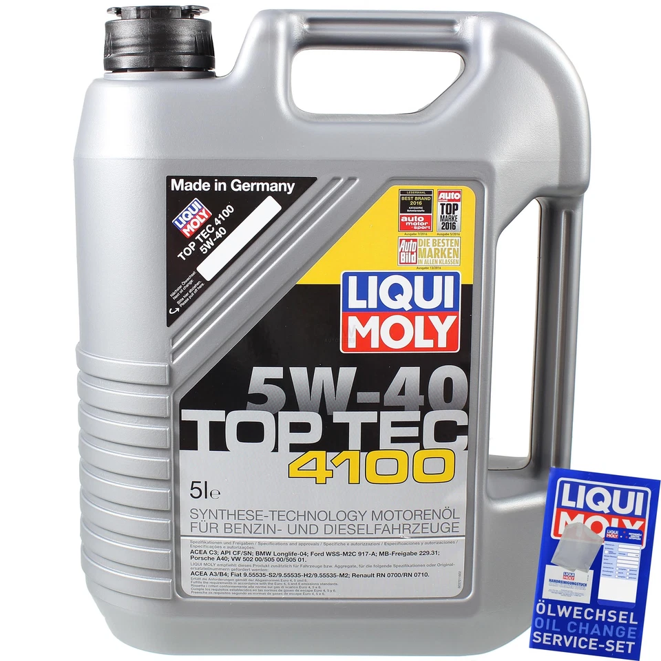 INSPEKTIONSKIT FILTER LIQUI MOLY ÖL 5L 5W-40 für VW Golf VI 5K1 1.4 1K1 6R_ - Bild 2 von 4