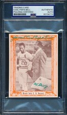 1976 Douglas/Bell Brock Sets SB Record Card James Cool Papa Bell Signed PSA/DNA3