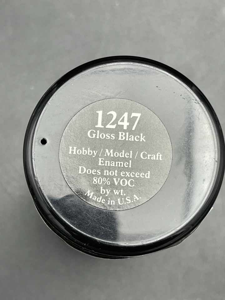 Testors 1247 spray negro brillante 3 OZ Foto 3 de 4
