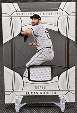 2022 Panini National Treasures LUCAS GIOLITO Jersey MEM /99! - Chicago White Sox