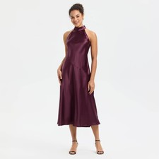 Women's Midi A-Line Dress - A New Day Wine Red XS