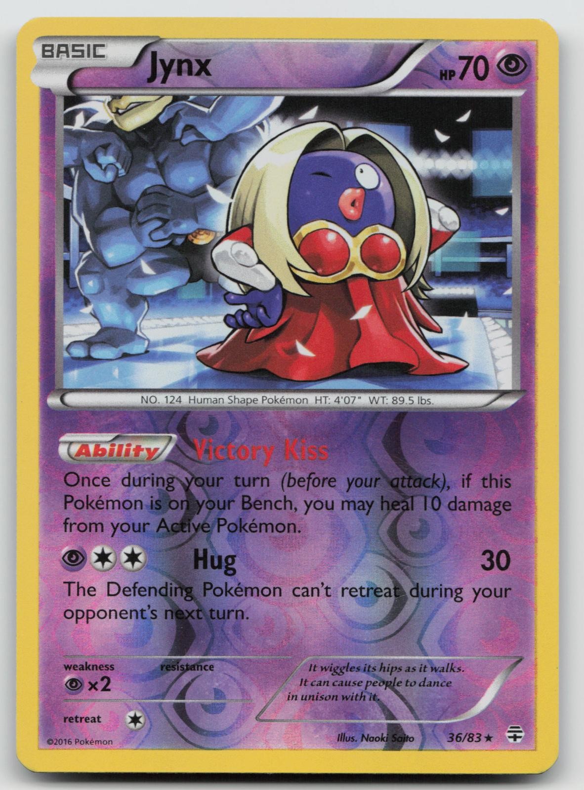 Jynx 36/83 Reverse Holo Generations Pokemon LP