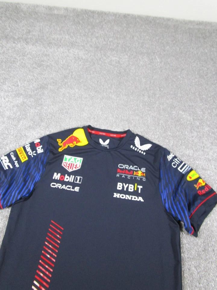 Oracle Red Bull Racing Shirt Mens Small Formula 1 F1 Honda Castore 2023 Team Tee - Image 2 of 4