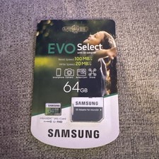 Samsung MB-ME64H 64GB EVO Select microSDXC 100MB/s U1 MemoryCard With Adapter