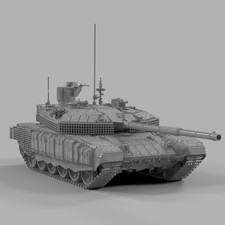 3D Print 1/72 Russian T90M Tank Model Kit Unpainted