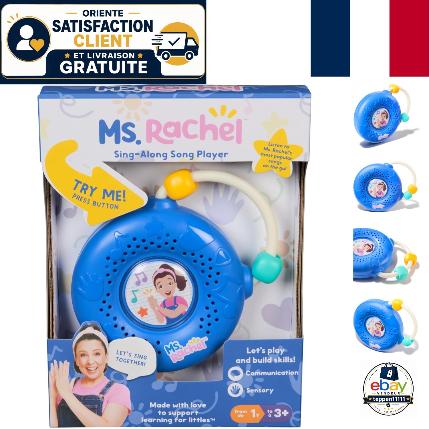 Radio jouet interactif Ms. Rachel le cadeau d'anniversaire idéal pour bébé de 2 ans