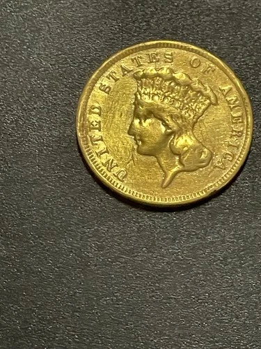 1859-P Three Dollar Gold — photo from the most recent tracked eBay sale
