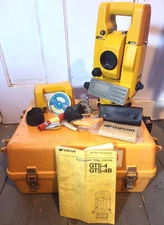 Topcom GTS-4 Electronic Total Station with Manual, Case, Accessories.
