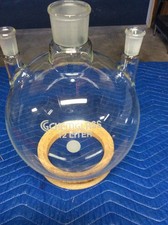 ChemGlass - 4 Straight Neck Round Bottom Glass Flask - 12000mL (12L)