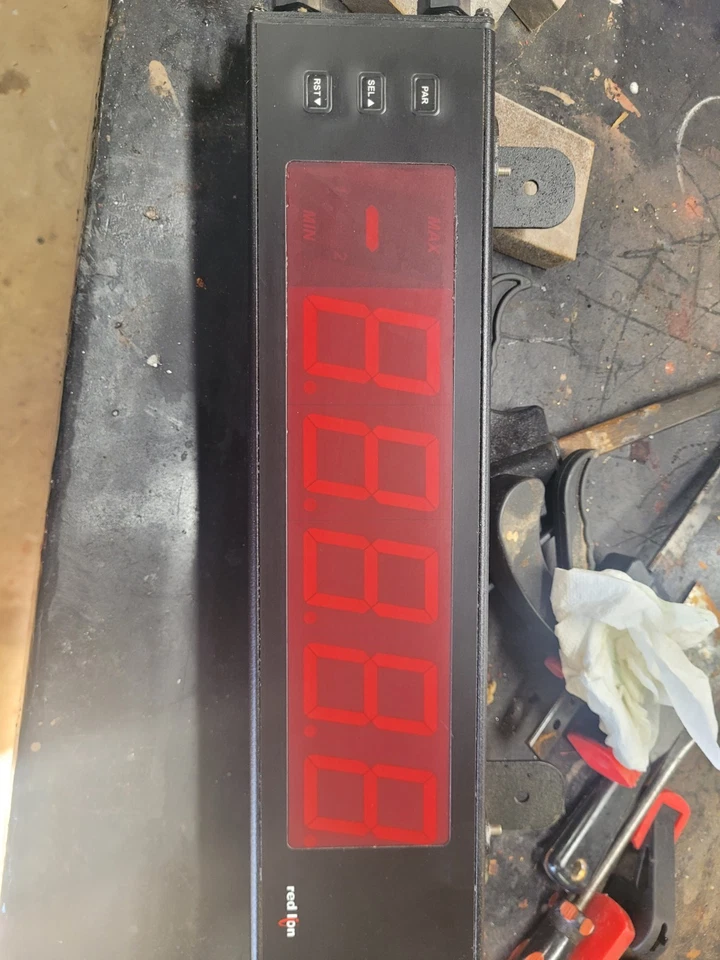 CONTROLES LEÓN ROJO CONTADOR TOTALIZADOR PANTALLA LED MODELO LD200600 SERIE LD - EE. UU. Foto 4 de 4