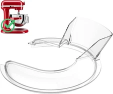 Pouring Shield for Kitchenaid Mixer & Splash Guard Attachment - 5.5 - 8QT 