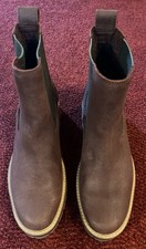 Image of TIMBERLAND.New.Burgundy. Leather Logo Sturdy Chelsea  Boots.UK 6.5/39.5