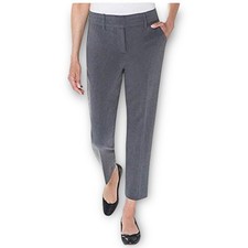 NWT Kirkland Signature Women's Modern Fit Stretch Ankle Pants 12 Gray