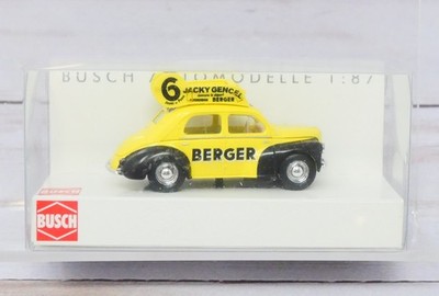 Busch 46513, Renault 4CV 4-Door Sedan, ''Berger'', 1/87 HO Scale