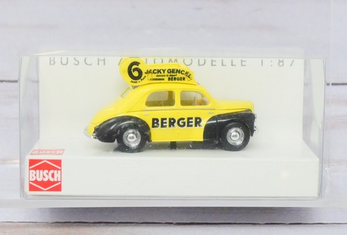 Busch 46513, Renault 4CV Sedán 4 Puertas, "Berger", Escala 1/87 HO | Zustand: New