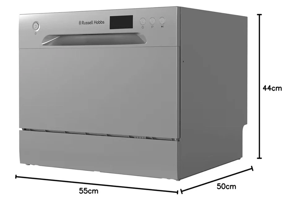 Russell Hobbs RHTTDW6SCompact Table Top Dishwasher - Silver - Image 3 of 4