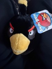 Angry Birds Black Crow Bomb Bird Plush 5-inch Commonwealth Year 2010 w TAGS