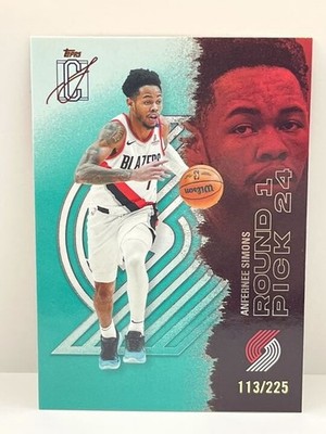 2025-26 Topps Signature Class Anfernee Simons Teal