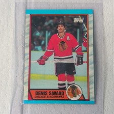 Topps 1989-90 Denis Savard #5 Chicago Blackhawks NHL Ice Hockey Base Card