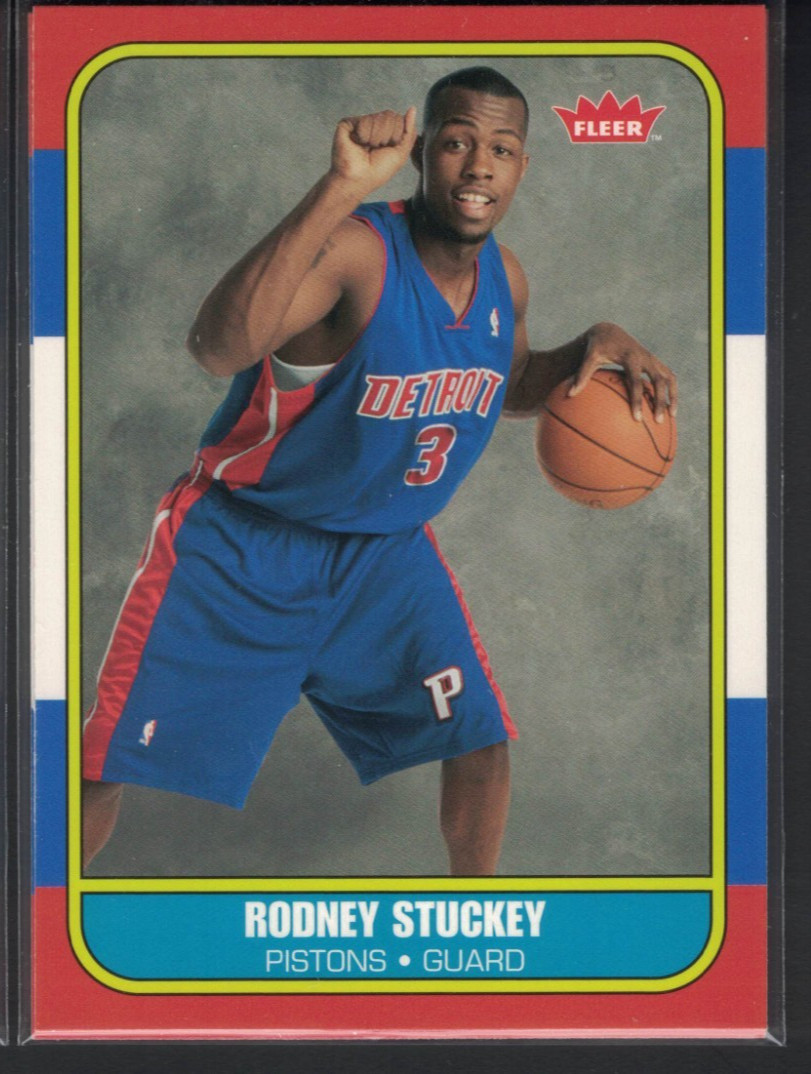 2007-08 Fleer Rodney Stuckey RC #86R-154 Retro Rookie 1986-87 Detroit Pistons