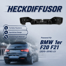Sto�stange Heckdiffusor Glanz Competition Diffusor f�r BMW 1er F20 F21 15-18 LCI