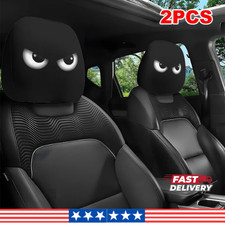 2PCS Funny Cartoon Eyes Car Headrest Covers   Halloween  Christmas Car Decor