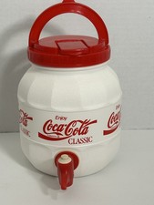 Botella jarra de plástico dispensadora de bebidas Coca-Cola personal vintage RARA - B6