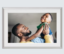 Aura Digital Frame Carver Photo Frame 10.1 Inch Clay/ White Mat C Grade