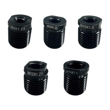 5PCS Gear Shift Knob Thread Adapter Kit - Aluminum Alloy Universal Manual Transm