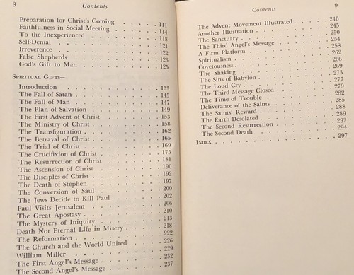 Ellen G. White Duo: Early Writings ~ Steps to Christ 1945 RH and PP Hardcover - Picture 12 of 24