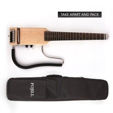 electric acoustic guitar Ultra Short Headless silent travel in natural