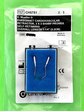 V.Mueller Surgical 1-1/4" Parsonnet Cardiovascular Retractor, 3x3 Prong