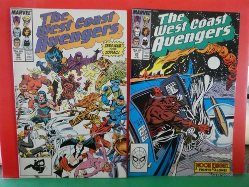 MARVEL THE WEST COAST AVENGERS 7 ISSUES 1988 #28-#31 #35 #36 #38