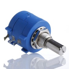 10-Turn Rotary Potentiometers Variable Dial Resistor Wirewound Pot 1/4" Shaft