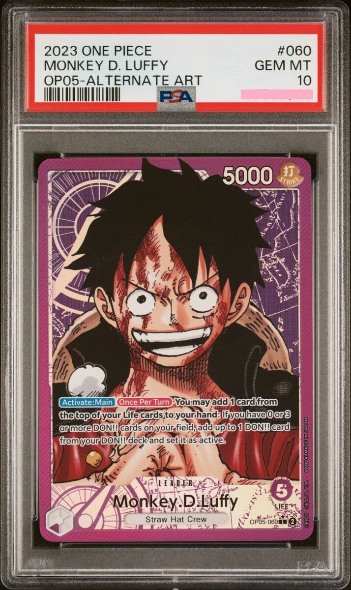 2023 One Piece Monkey D Luffy English Leader Alt Art OP05 2023 One Piece Monkey D Luffy English Leader Alt Art OP05