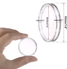 Plastic Coin Holder 40.6 mm / 1.8 in. Coin Case Lot Of 29