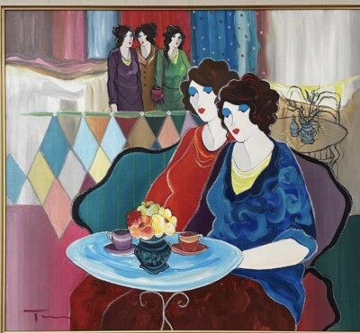 Itzchak Tarkay Original Oil on Canvas 